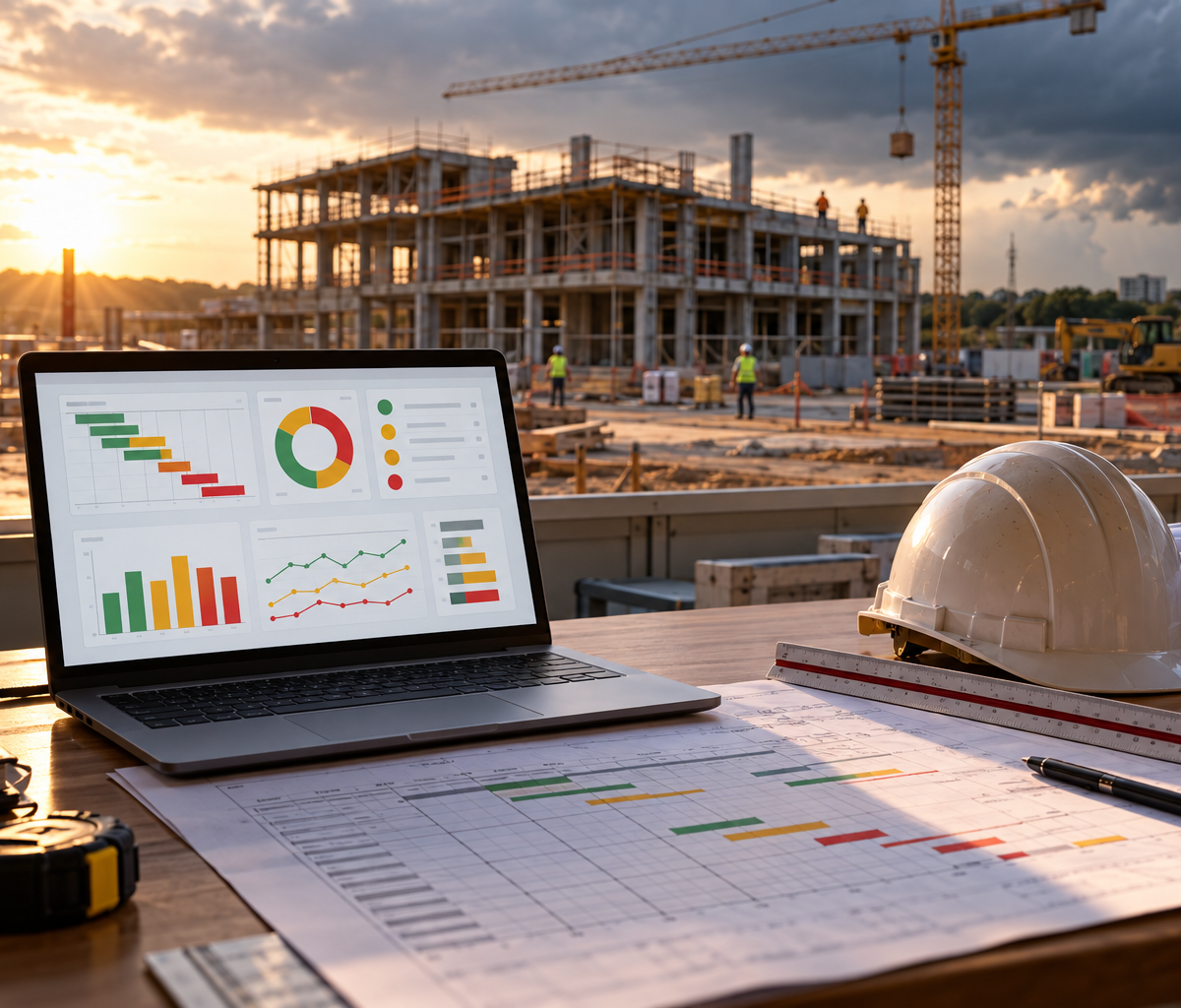 Previsão de atrasos em obras: painel de sinais de risco